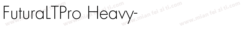 FuturaLTPro Heavy字体转换